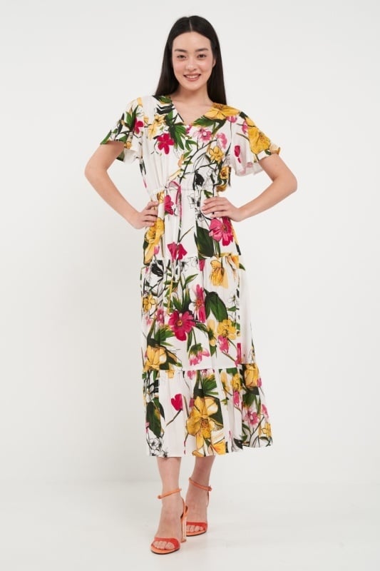 Timeout - Rochie dama cu imprimeu floral