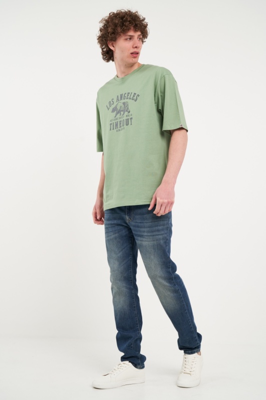 Timeout - Tricou barbat cu imprimeu logo - Img 7