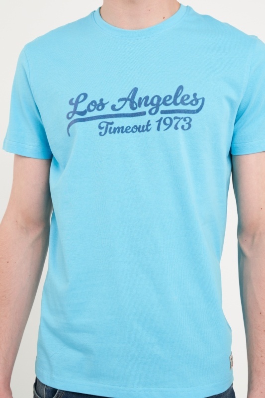 Timeout - Tricou barbat cu maneca scurta si imprimeu logo - Img 3