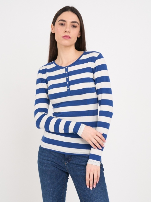 Timeout - Tricou dama cu maneca lunga si dungi - Img 5