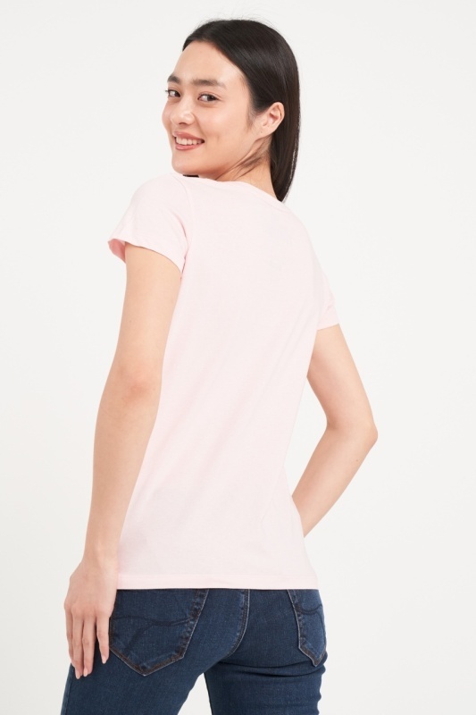 Timeout - Tricou dama cu maneca scurta si imprimeu grafic - Img 2