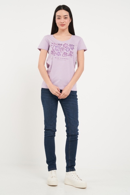 Timeout - Tricou dama cu maneca scurta si imprimeu grafic - Img 7