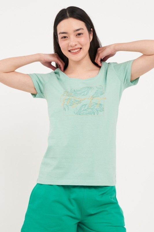 Timeout - Tricou dama cu maneca scurta si imprimeu grafic - Img 6