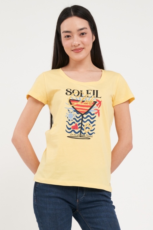 Timeout - Tricou dama cu maneca scurta si imprimeu grafic - Img 4