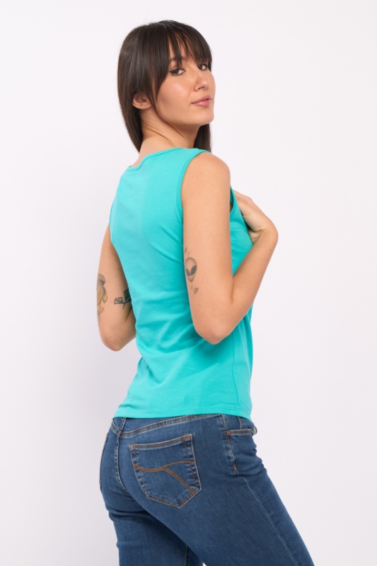 Timeout - Tricou dama fara maneci uni cu logo - Img 3