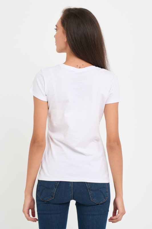 Timeout - Tricou dama maneca scurta cu imprimeu grafic floral - Img 5