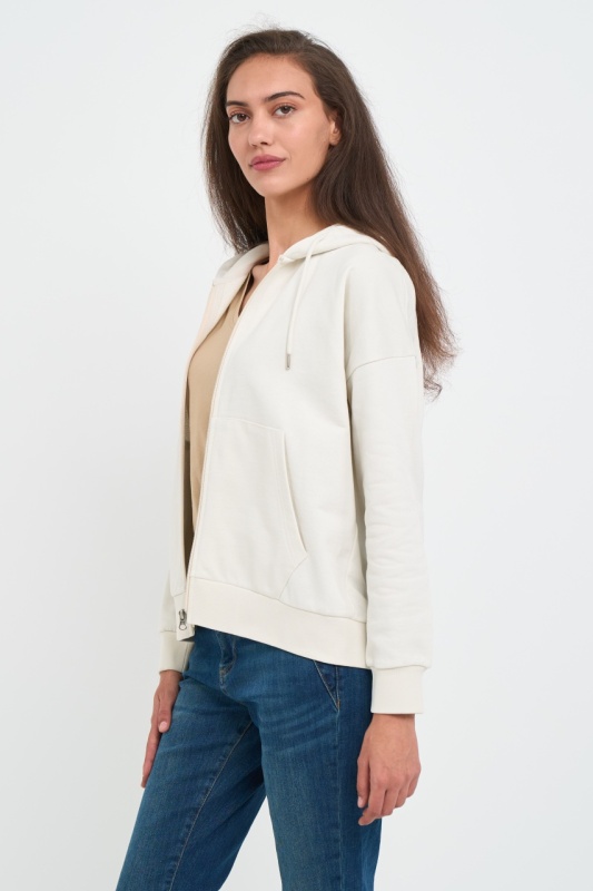 Kenvelo - Hanorac dama de culoare uniforma cu gluga - Img 7
