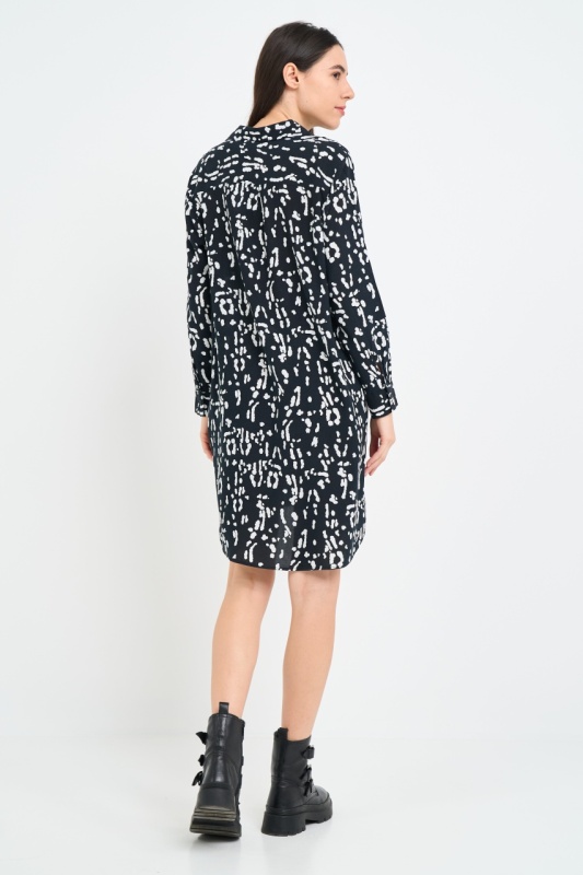 Kenvelo - Rochie dama tip camasa cu model - Img 5
