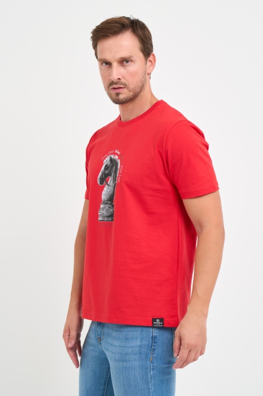 Kenvelo - Tricou barbat cu logo si imprimeu grafic - Img 6