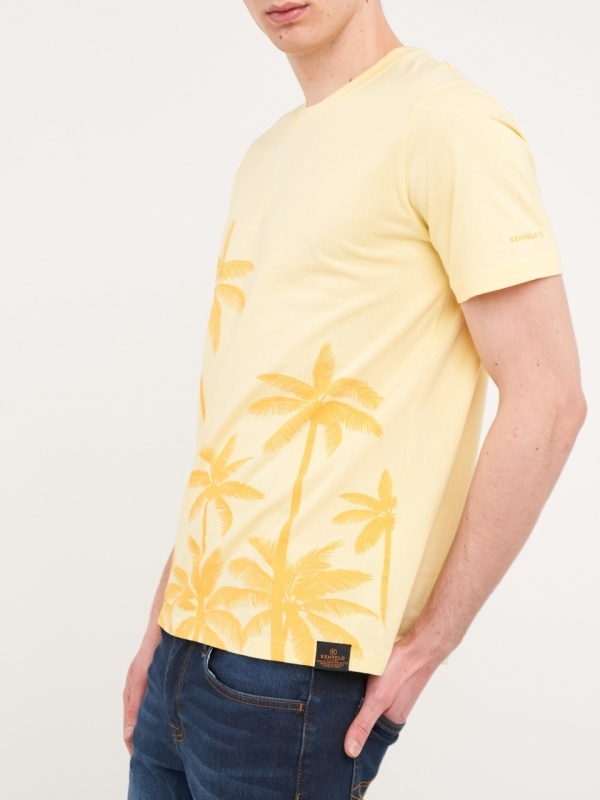 Kenvelo - Tricou barbat cu maneca scurta si imprimeu grafic - Img 3