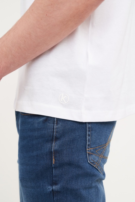 Kenvelo - Tricou barbat de culoare uniforma - Img 3