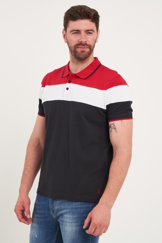 Kenvelo - Tricou barbat polo multicolor - Img 5