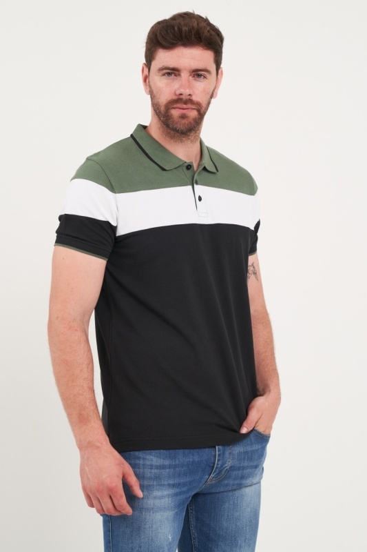 Kenvelo - Tricou barbat polo multicolor - Img 2