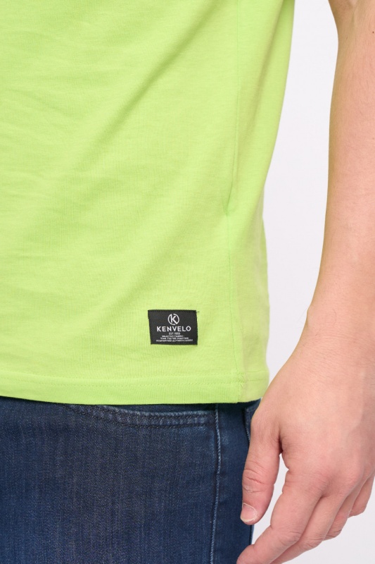 Kenvelo - Tricou cu maneca scurta barbat si imprimeu text - Img 2