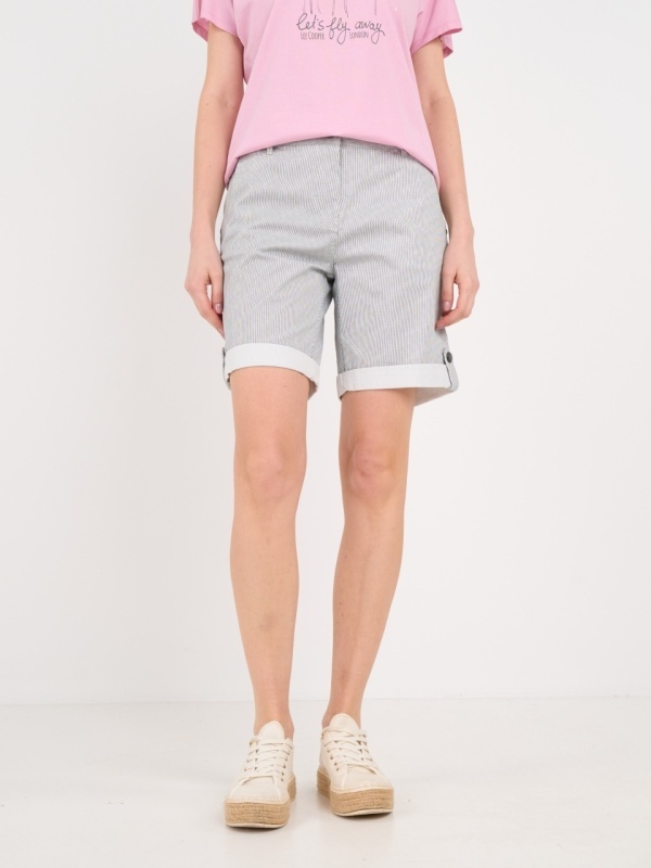 Lee Cooper - Bermude dama cu buzunare si detalii - Img 7