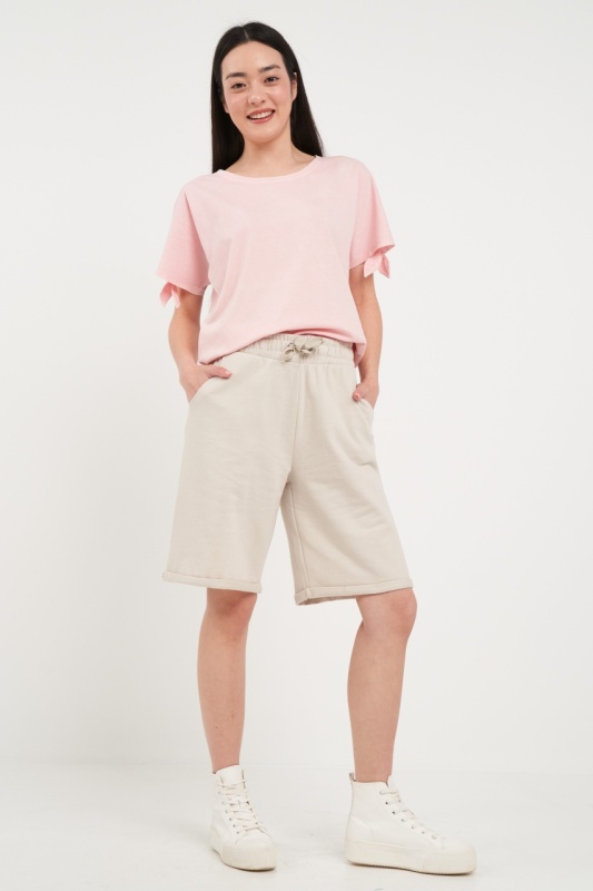 Lee Cooper - Bermude dama sport de culoare uniforma - Img 7