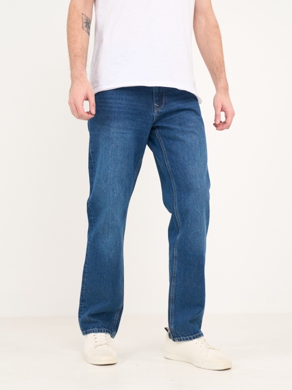 Lee Cooper - Blugi barbat regular cu aspect usor decolorat - Img 6