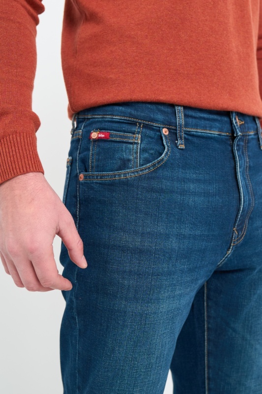 Lee Cooper - Blugi barbat regular fit cu aspect decolorat - Img 4