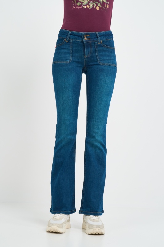 Lee Cooper - Blugi dama bootcut cu buzunare aplicate - Img 7