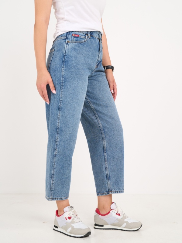 Lee Cooper - Blugi dama mom cu aspect decolorat - Img 6