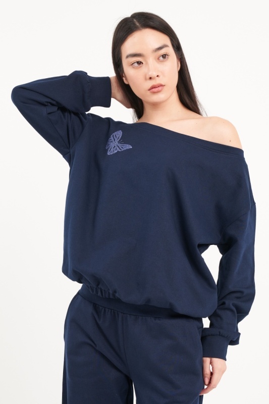 Lee Cooper - Hanorac dama de culoare uniforma cu detalii - Img 6