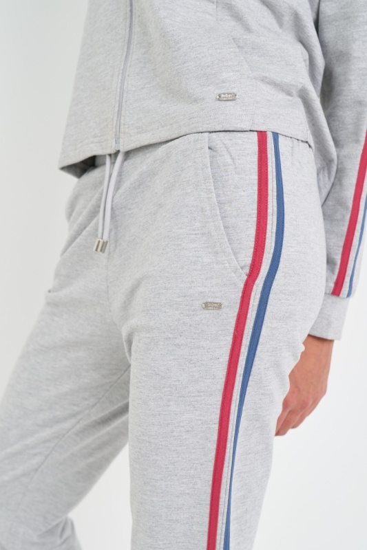 Lee Cooper - Pantaloni dama sport cu model in dungi - Img 4