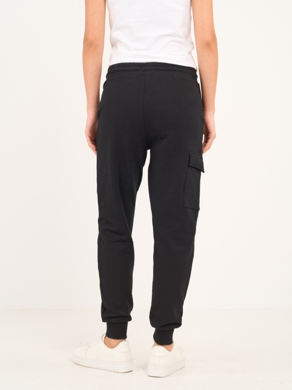 Lee Cooper - Pantaloni sport dama cu buzunare si logo aplicat - Img 4