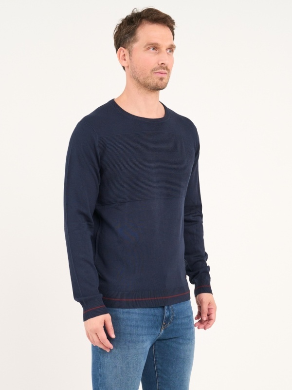 Lee Cooper - Pulover barbat cu maneca lunga de culoare uniforma - Img 5