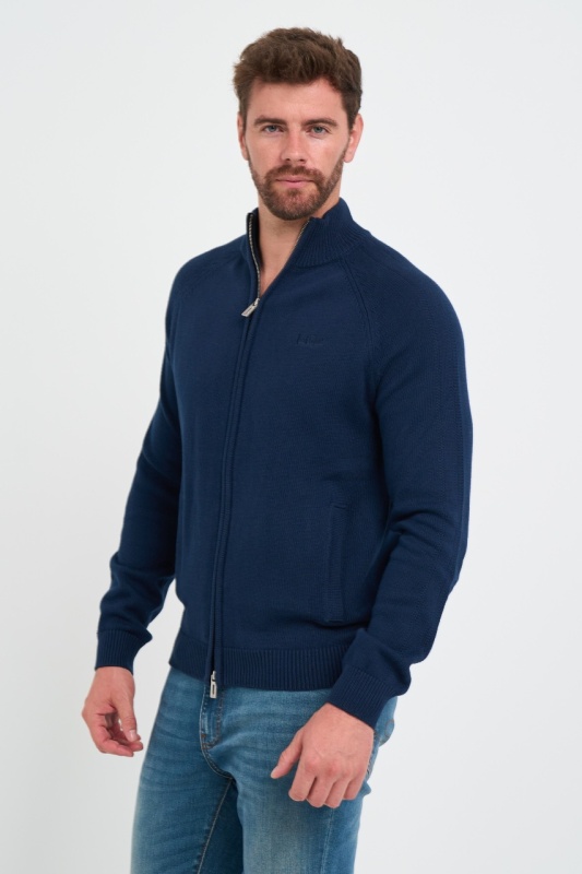 Lee Cooper - Pulover barbat de culoare uniforma cu fermoar - Img 6