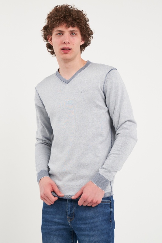 Lee Cooper - Pulover barbat de culoare uniforma - Img 2