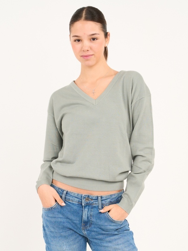 Lee Cooper - Pulover dama cu maneca lunga de culoare uniforma - Img 7