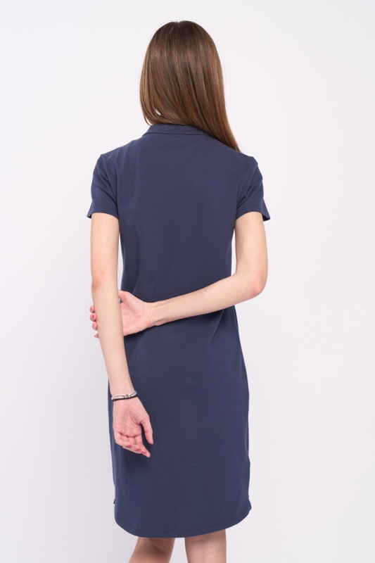 Lee Cooper - Rochie dama tip polo cu logo aplicat - Img 4