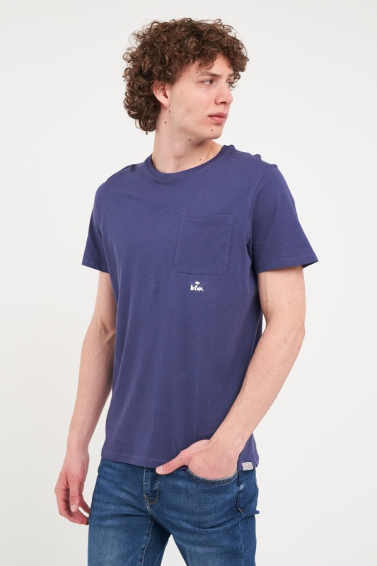 Lee Cooper - Tricou barbat cu buzunar si logo - Img 5