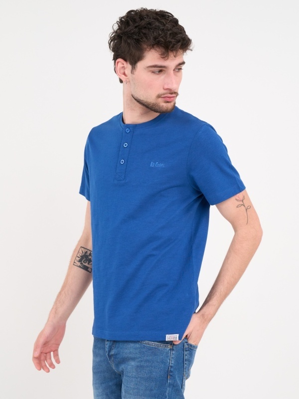 Lee Cooper - Tricou barbat cu detalii si nasturi - Img 3