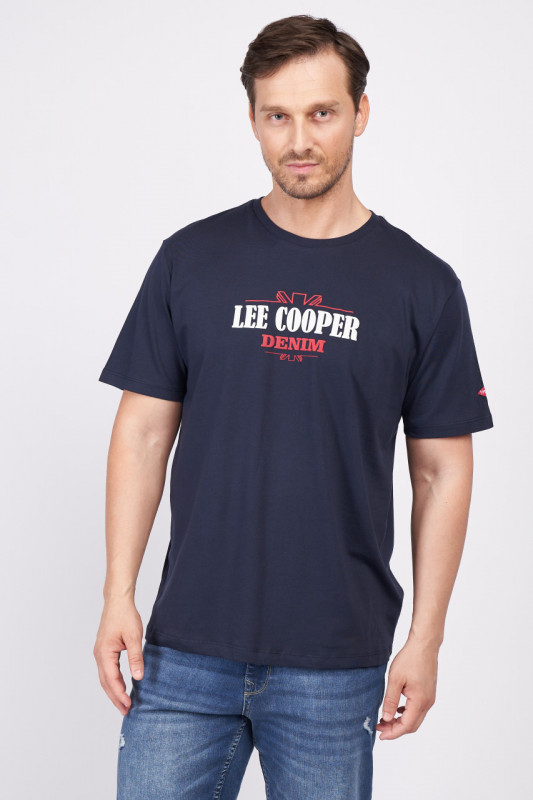 Lee Cooper - Tricou barbat cu logo aplicat pe piept