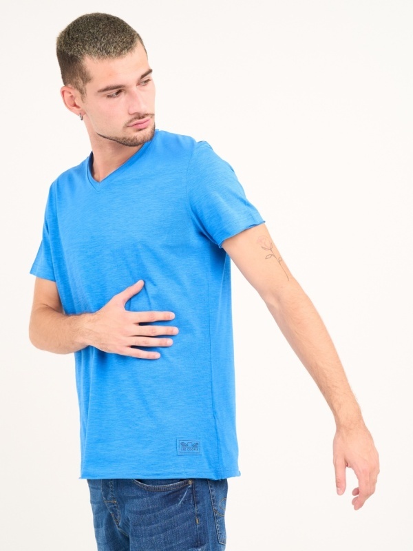 Lee Cooper - Tricou barbat cu maneca scurta de culoare uniforma - Img 3