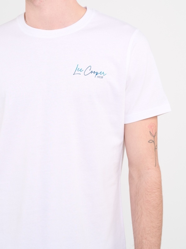 Lee Cooper - Tricou barbat cu maneca scurta si detalii logo - Img 2