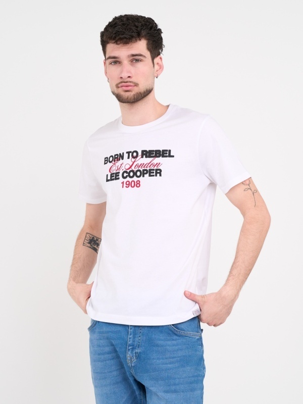 Lee Cooper - Tricou barbat cu maneca scurta si detalii logo - Img 6