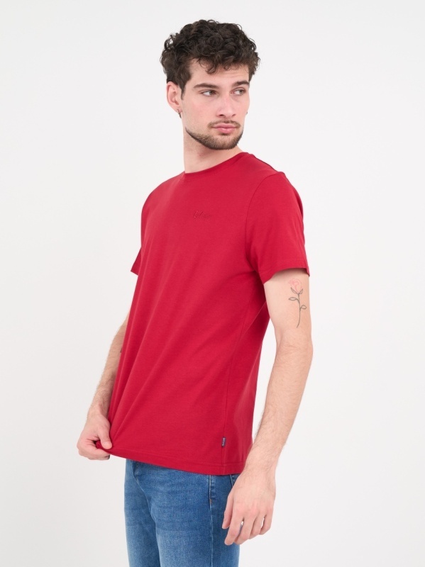 Lee Cooper - Tricou barbat de culoare uniforma cu detalii logo - Img 6