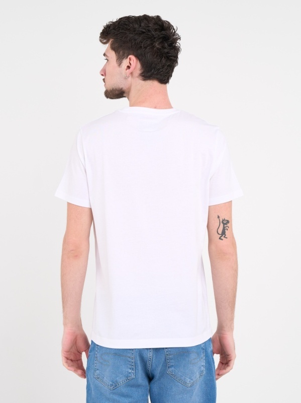 Lee Cooper - Tricou barbat de culoare uniforma cu imprimeu grafic - Img 4