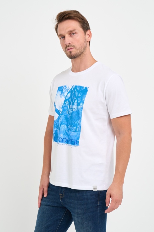 Lee Cooper - Tricou barbat maneca scurta cu detalii grafice - Img 6