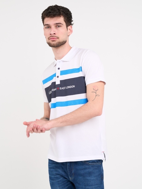 Lee Cooper - Tricou barbat polo cu imprimeu logo - Img 6