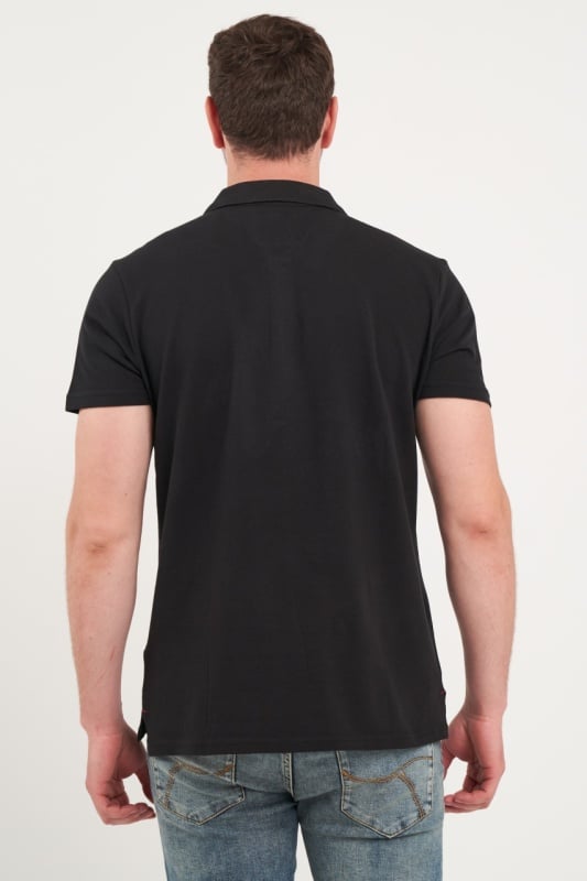 Lee Cooper - Tricou barbat polo de culoare uniforma - Img 2