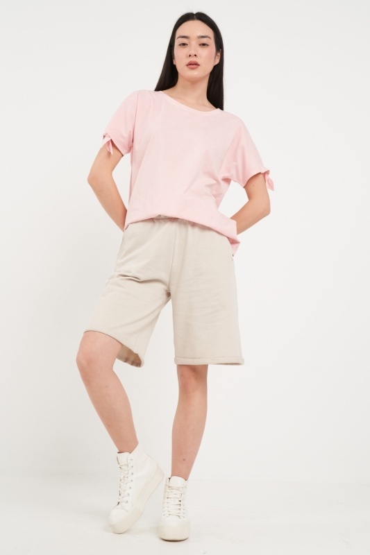 Lee Cooper - Tricou dama cu maneca scurta de culoare uniforma - Img 6