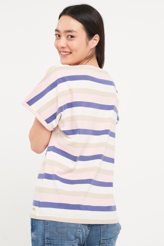 Lee Cooper - Tricou dama cu maneca scurta si dungi - Img 5