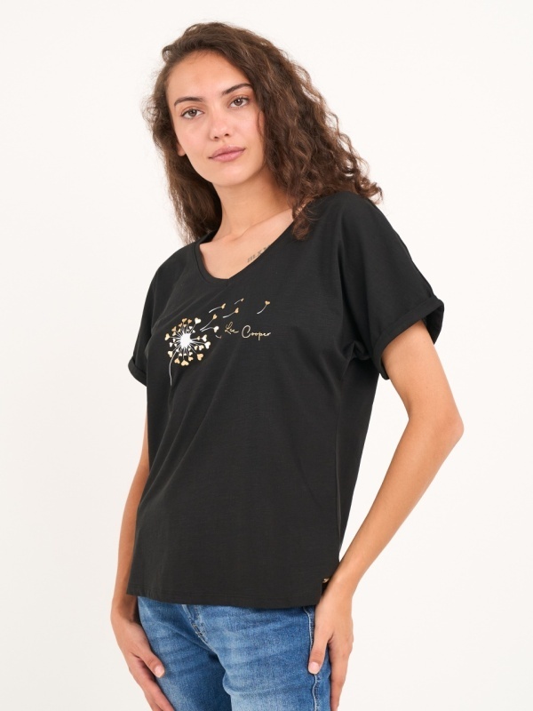 Lee Cooper - Tricou dama cu maneca scurta si imprimeu - Img 2