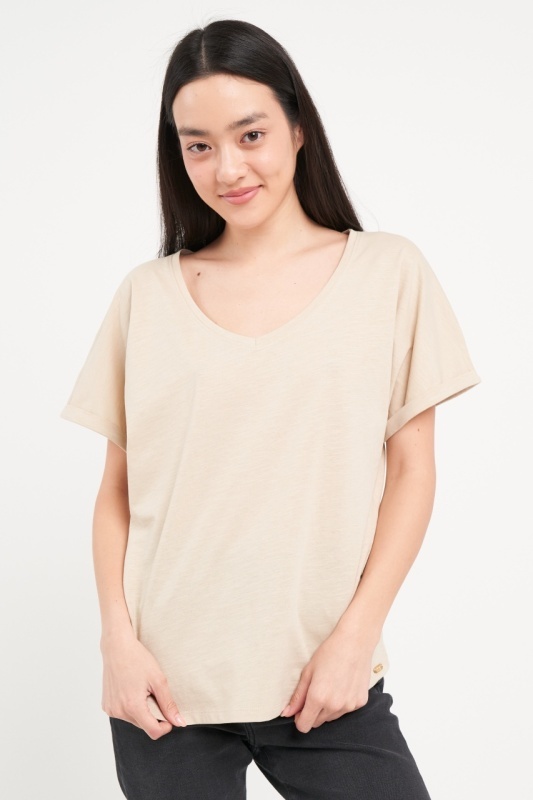 Lee Cooper - Tricou dama de culoare uniforma cu imprimeu grafic - Img 3