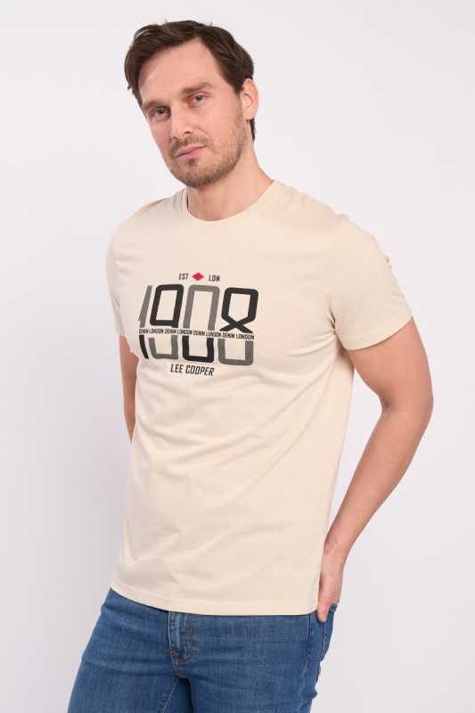 Lee Cooper - Tricou maneca scurta barbat cu imprimeu detalii logo - Img 4