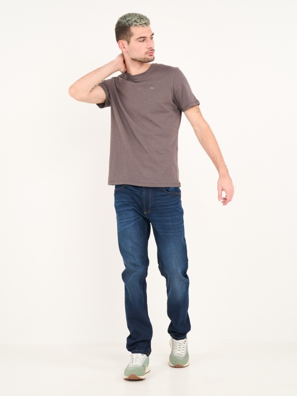 Timeout - Blugi barbat slim cu aspect decolorat - Img 9