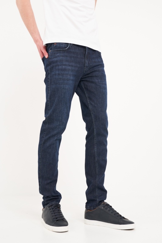Timeout - Blugi barbat slim cu aspect usor decolorat - Img 6